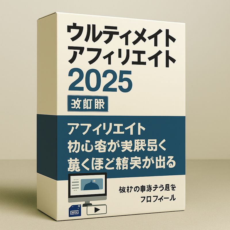 アフィリエイト初心者用の教材 アフィリエイト初心者